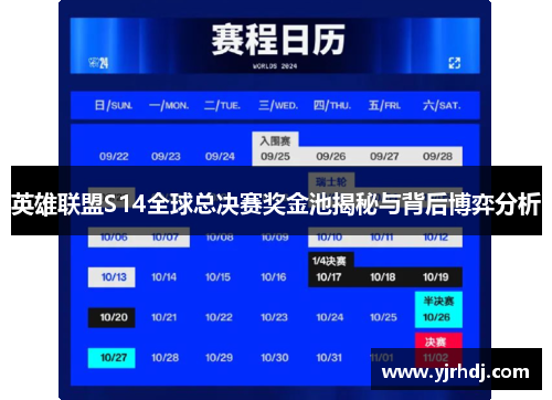 英雄联盟S14全球总决赛奖金池揭秘与背后博弈分析